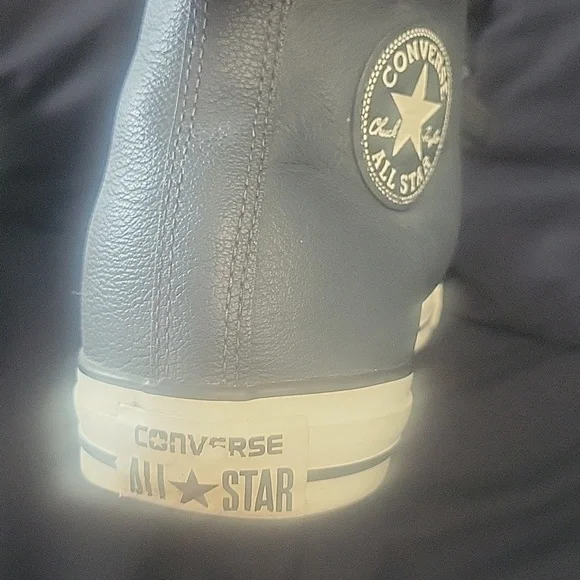 Converse All Star Grey and White High-Tops - Picture 4 of 6